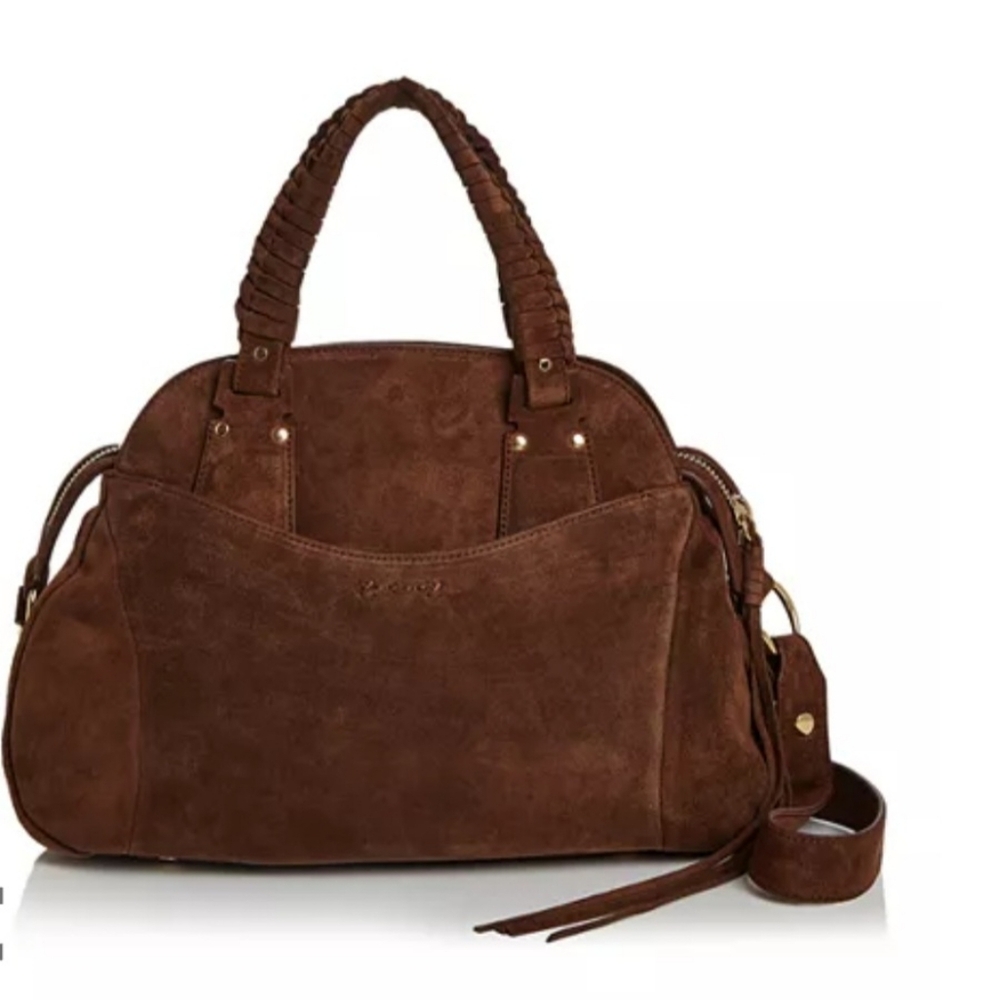 Trapeze Suede Satchel Elizabeth and James